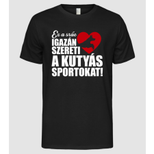 Pólómánia Kutyás sportos srác - Férfi Alap póló férfi póló