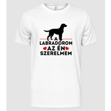 Pólómánia labrador szerelem - Férfi Alap póló férfi póló