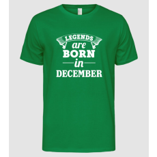Pólómánia Legends are born in December - Férfi Alap póló