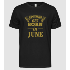Pólómánia Legends are born in - June - Férfi Alap póló férfi póló