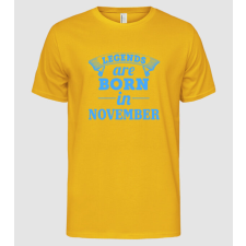 Pólómánia Legends are born in - November - Férfi Alap póló férfi póló