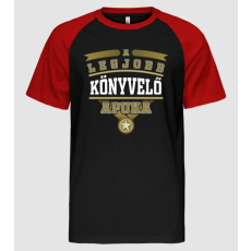 Pólómánia Legjobb apuka...KÖNYVELŐ - Férfi Baseball Póló