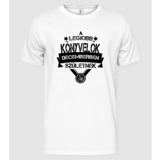 Pólómánia Legjobb KÖNYVELŐ csillagos szülinapos DECEMBER - Férfi Alap póló