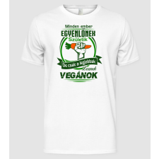 Pólómánia Legjobbak lesznek Vegánok - Férfi Alap póló férfi póló