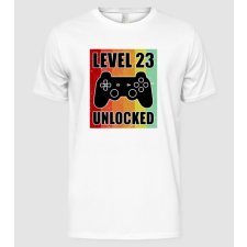 Pólómánia level 23 unlocked retro gamer - Férfi Alap póló férfi póló