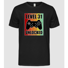 Pólómánia level 31 unlocked retro gamer - Férfi Alap póló férfi póló