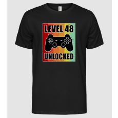 Pólómánia level 48 unlocked retro gamer - Férfi Alap póló