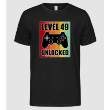 Pólómánia level 49 unlocked retro gamer - Férfi Alap póló férfi póló