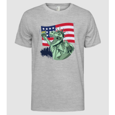 Pólómánia Liberty-Rex Usa dinoszaurusz - Férfi Alap póló férfi póló