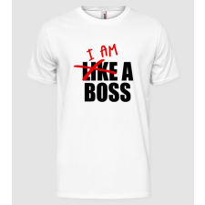 Pólómánia Like a Boss - Férfi Alap Póló férfi póló