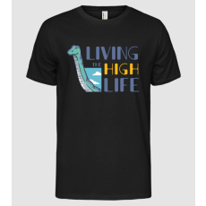 Pólómánia Living the High Life Dinoszaurusz - Férfi Alap póló