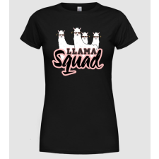 Pólómánia Llama squad - Női Kereknyakú Póló női póló