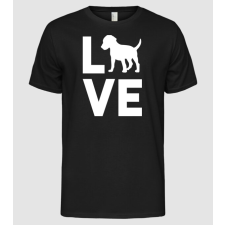 Pólómánia LOVE Beagle - Férfi Alap póló férfi póló