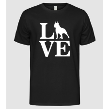 Pólómánia LOVE  BULLDOG - Férfi Alap póló férfi póló