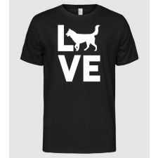 Pólómánia LOVE Husky - Férfi Alap póló férfi póló