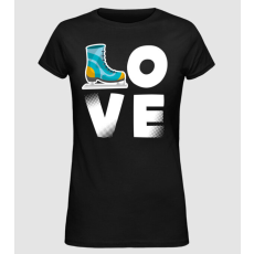 Pólómánia love - korcsolya - Női Alap póló