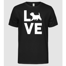 Pólómánia LOVE Westie - Férfi Alap póló férfi póló