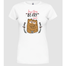 Pólómánia LoveU BEARY much - Női Kerek nyakú Póló