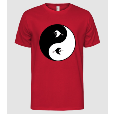 Pólómánia madaras Ying Yang - Férfi Alap póló férfi póló