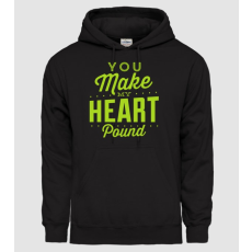 Pólómánia Make my heart - Férfi Kapucnis Pulcsi