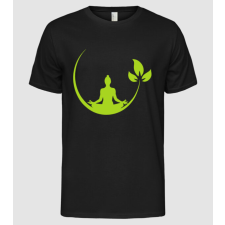 Pólómánia meditation_leaf - Férfi Alap póló férfi póló