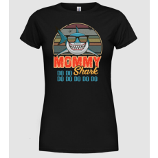Pólómánia Mommy Shark - Női Kerek nyakú Póló
