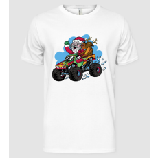 Pólómánia Monster Truck Mikulás - Férfi Alap póló