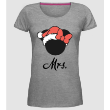 Pólómánia mrs christmas - Női Prémium Kerek Nyakú póló női póló