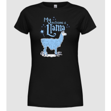 Pólómánia My patronus is Llama - Női Kereknyakú Póló női póló