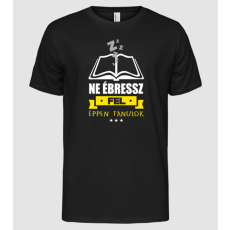 Pólómánia Ne ébressz fel, éppen tanulok! - Férfi Alap póló