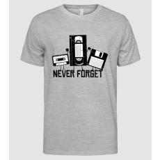 Pólómánia Never Forget - Férfi Alap póló