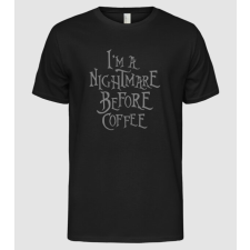 Pólómánia Nightmare before coffee - Férfi Alap póló férfi póló