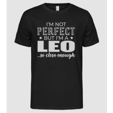 Pólómánia Not perfect, but LEO - Férfi Alap póló férfi póló