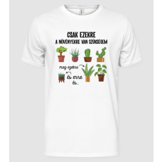 Pólómánia növényekre van szükségem fekete - Férfi Alap póló