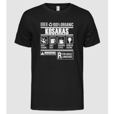 Pólómánia Organic KOSARAS - Férfi Alap póló