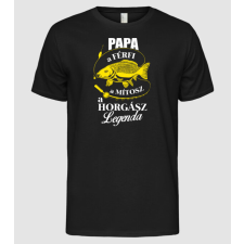 Pólómánia Papa horgászlegenda - Férfi Alap póló férfi póló