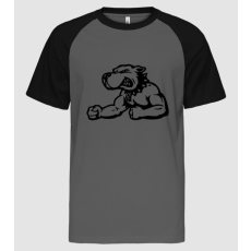 Pólómánia Pitbull harcos - Férfi Baseball Póló