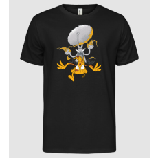 Pólómánia Pizza szeletelő Szörny - Férfi Alap póló