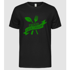 Pólómánia Proud Vegetarian - Férfi Alap póló férfi póló