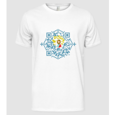 Pólómánia qrhacker_qrcodes_religion-v3 - Férfi Alap póló