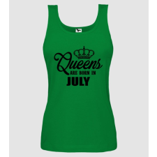 Pólómánia Queens are born in - July - Női Top női póló