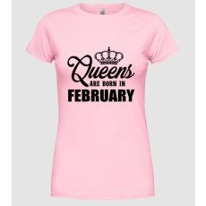 Pólómánia queens february - Női Kereknyakú Póló