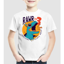 Pólómánia Rawr i'm 3 - awesome since 2017 - Uniszex Gyerek Póló gyerek póló