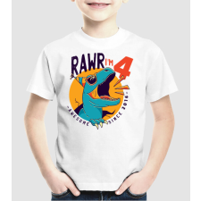 Pólómánia Rawr i'm 4 - awesome since 2016 - Uniszex Gyerek Póló gyerek póló