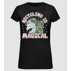 Pólómánia Recycling is magical - Női Alap póló