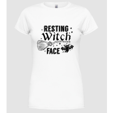 Pólómánia Resting Witch face - Női Kerek nyakú Póló női póló