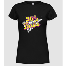 Pólómánia Retro 90s Babe - Női Kerek nyakú Póló