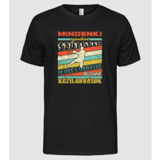 Pólómánia Retro mindenki egyenlő kézilabdás   - Férfi Alap póló