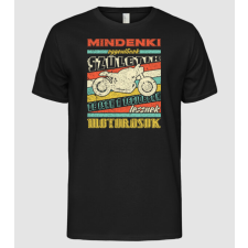 Pólómánia Retro mindenki egyenlő motoros   - Férfi Alap póló férfi póló