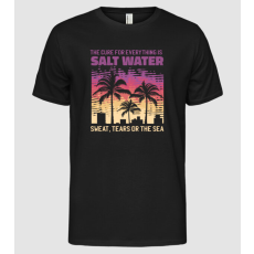 Pólómánia Retro Sunset - A sós víz a gyógyír mindenre - Férfi Alap póló